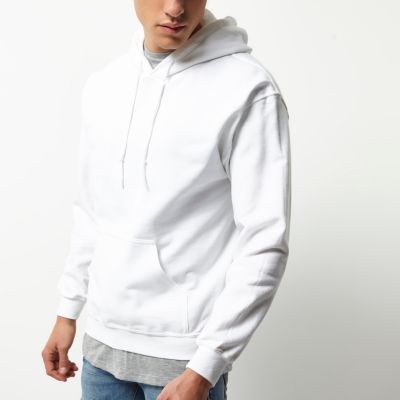 White casual hoodie